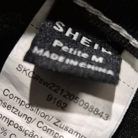 Black Cargo Pants with White Stitching - Picture 2 of 4